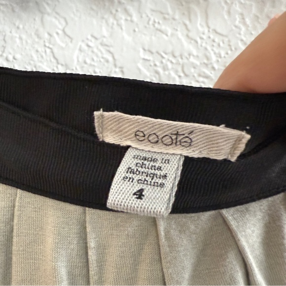 Ecote Seafoam Green Double High Slit Maxi Skirt Sz 4 - Picture 7 of 8